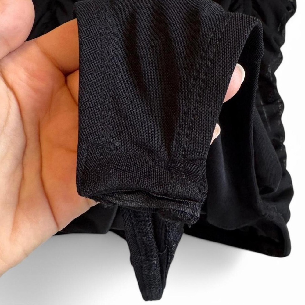 Anthropologie Sweetheart Ruched Black Bodysuit - Size M - Picture 5 of 8